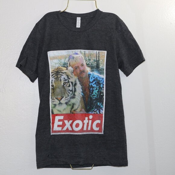 Dark Grey Joe Exotic from Tiger King T-Shirt - Size XS - Picture 5 of 11